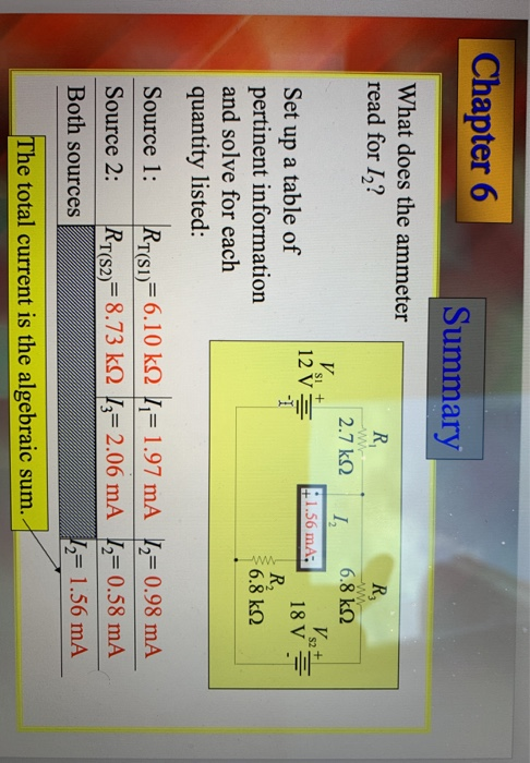 Solved Chapter 6 Summary What Does The Ammeter Read For I Chegg