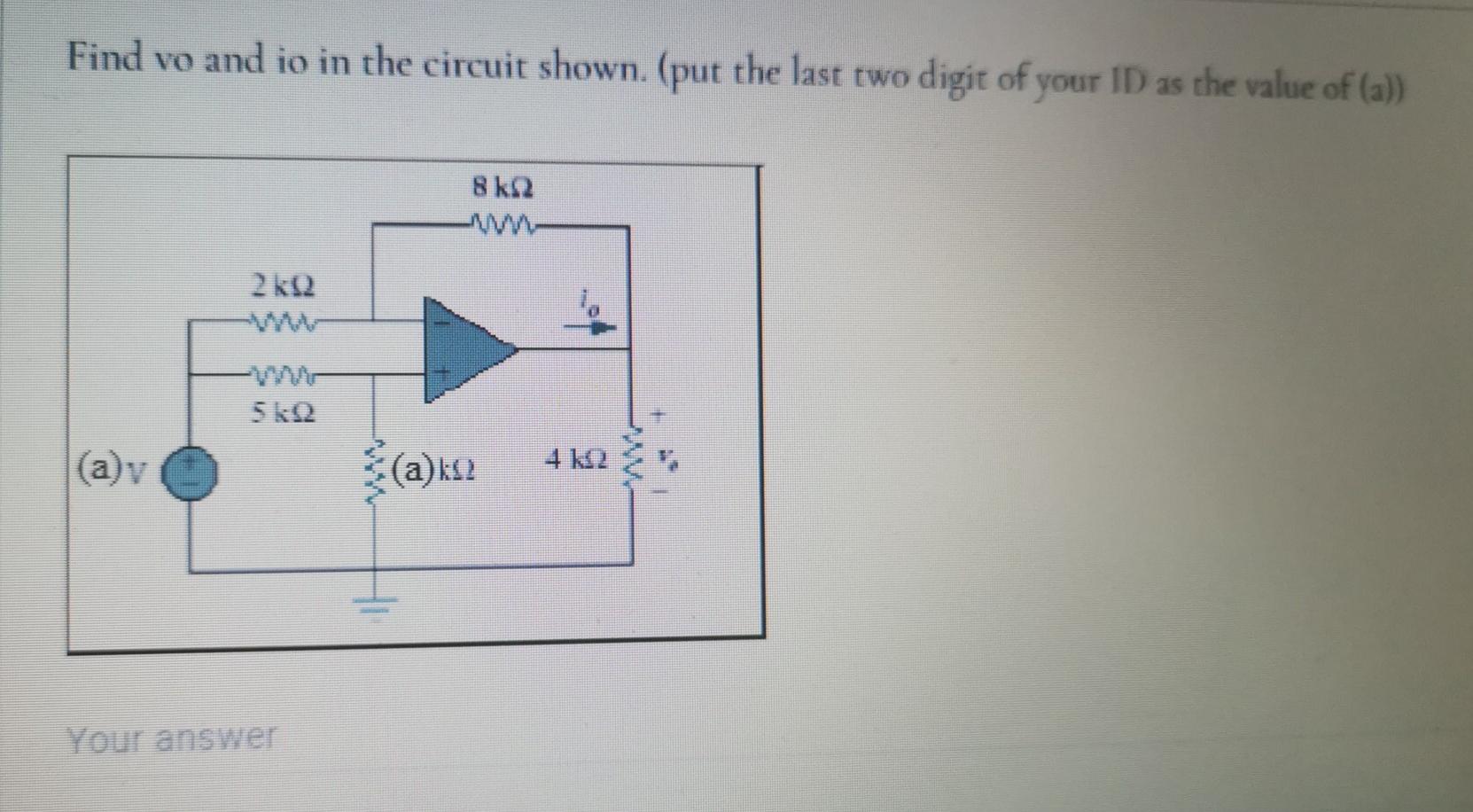 Solved Find Vo And Io In The Circuit Shown Put The Last Chegg