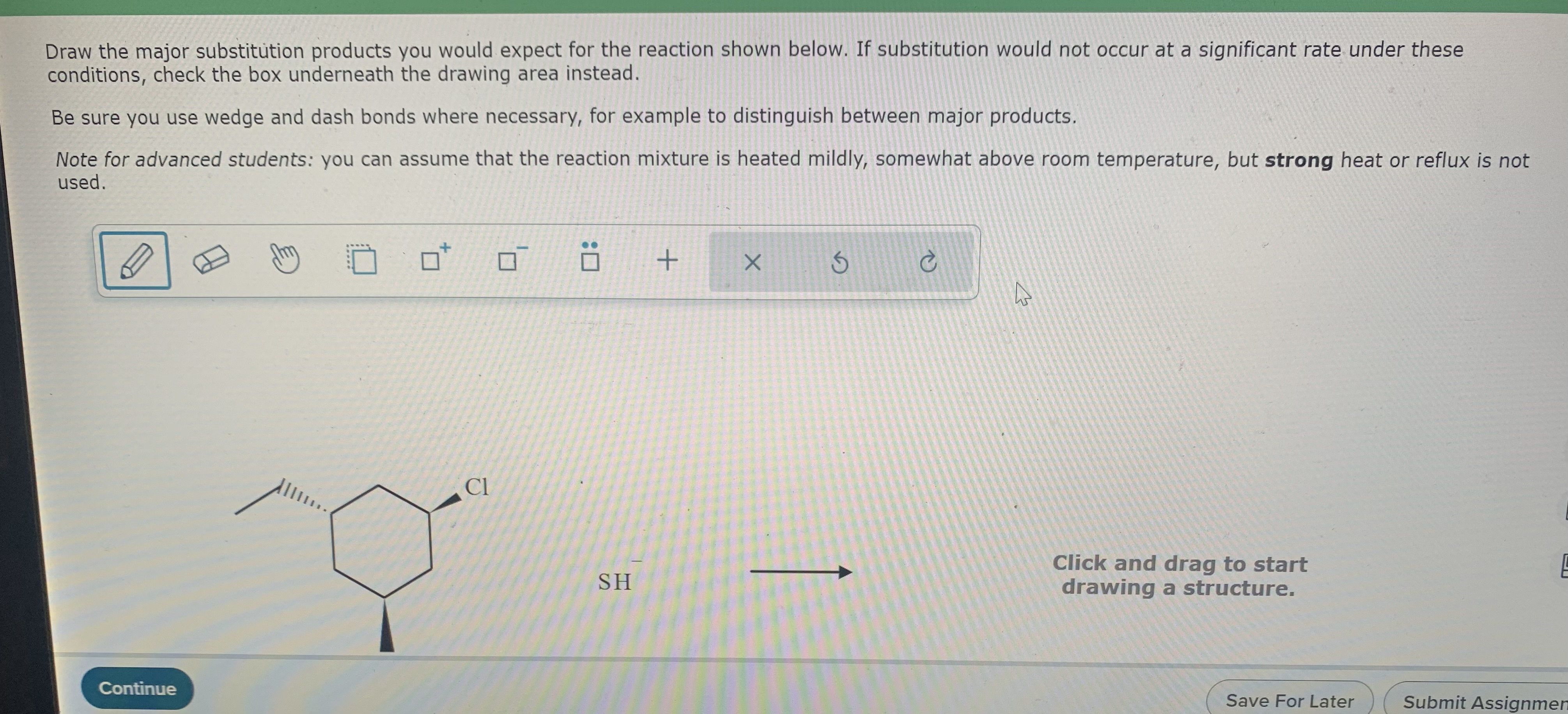 Solved Draw The Major Substitution Products You Would Expect Chegg