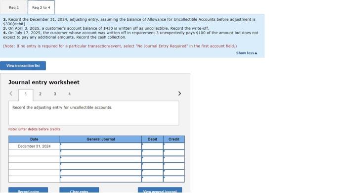 Solved Problem B Algo Record Transactions Related To Chegg