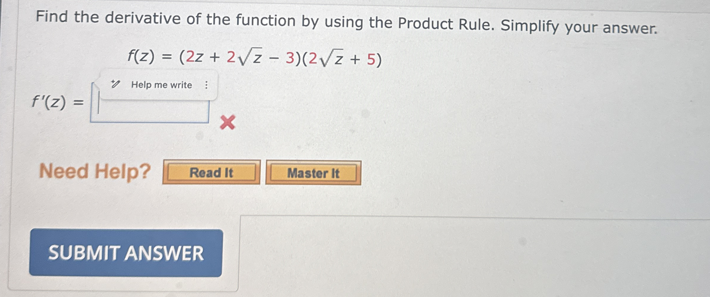 Find The Derivative Of The Function By Using The Chegg