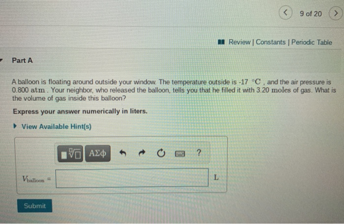 Solved Of Review Constants Periodic Table Part B A Chegg