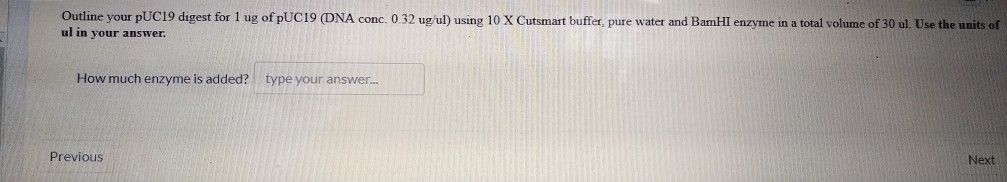 Solved Convert The Micrograms Per Microliter Ug Ul To Chegg