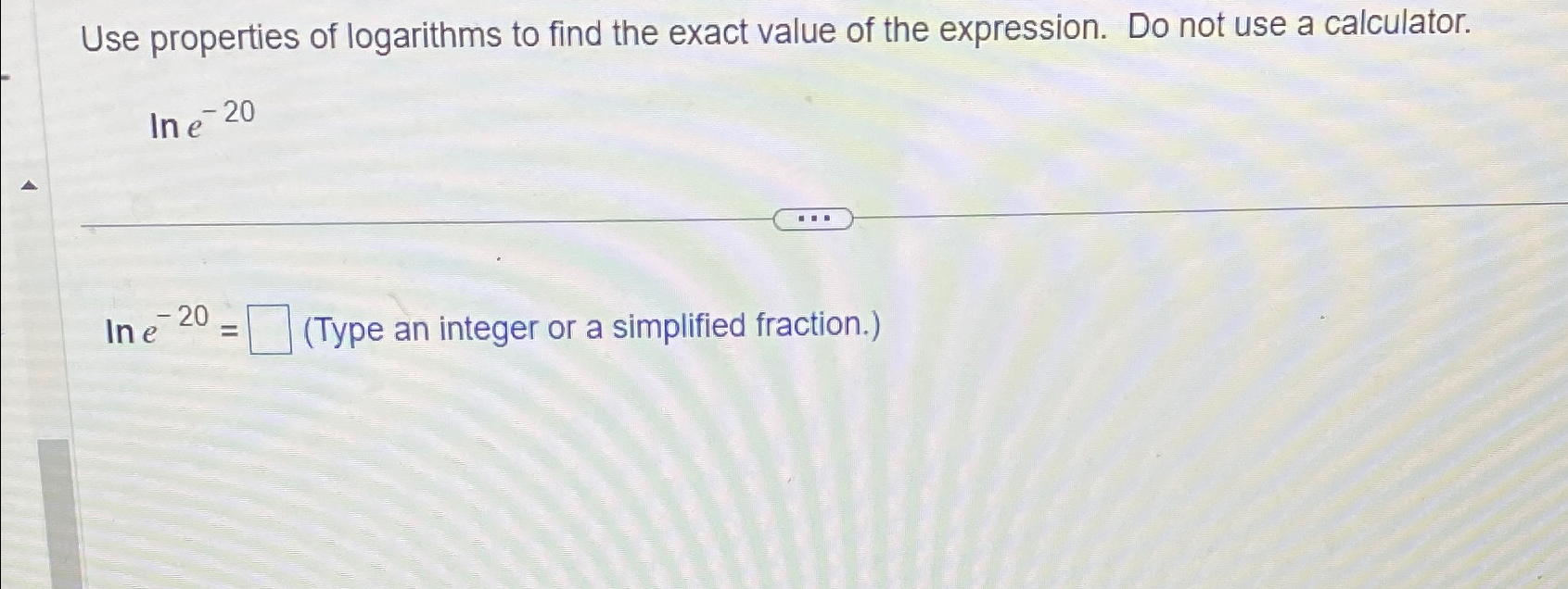 Solved Use Properties Of Logarithms To Find The Exact Value Chegg