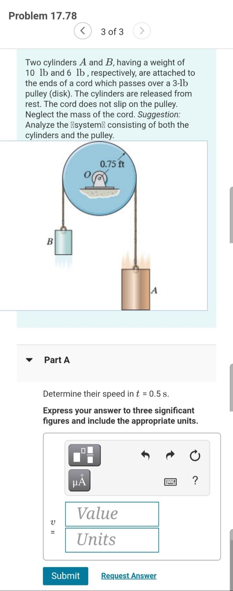 Solved Problem Of Two Cylinders A And B Having Chegg