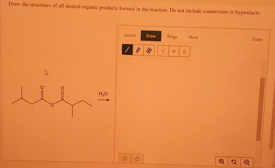 Solved Draw The Structures Of All Neutral Organic Products Chegg