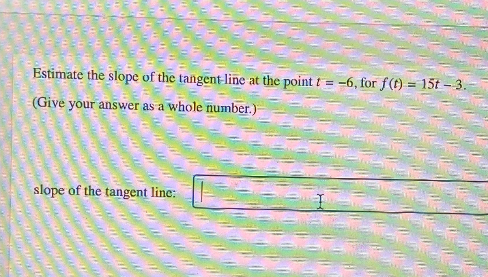 Solved Estimate The Slope Of The Tangent Line At The Point Chegg