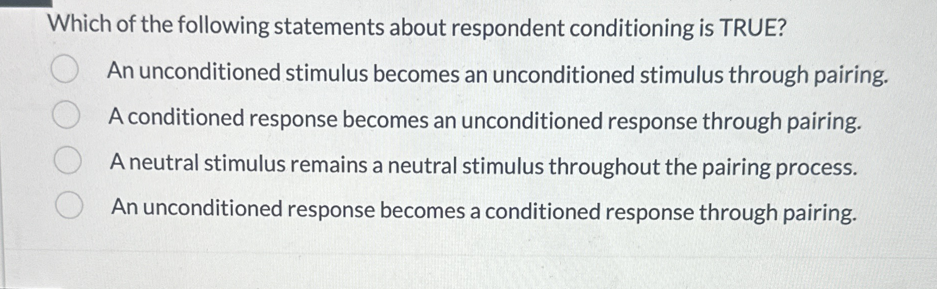 Solved Which Of The Following Statements About Respondent