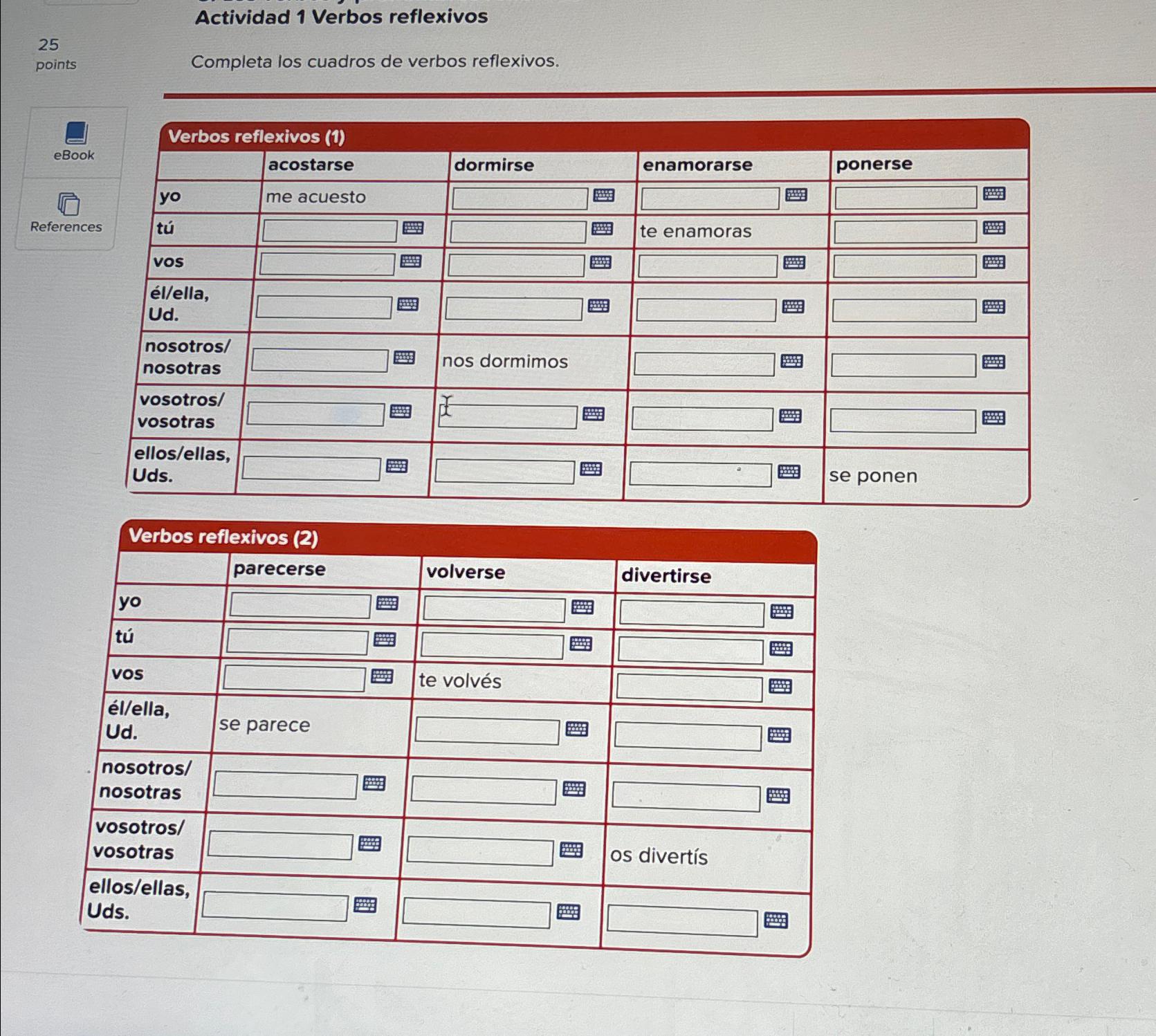 Solved Actividad 1 Verbos Reflexivos25pointsCompleta Los Chegg