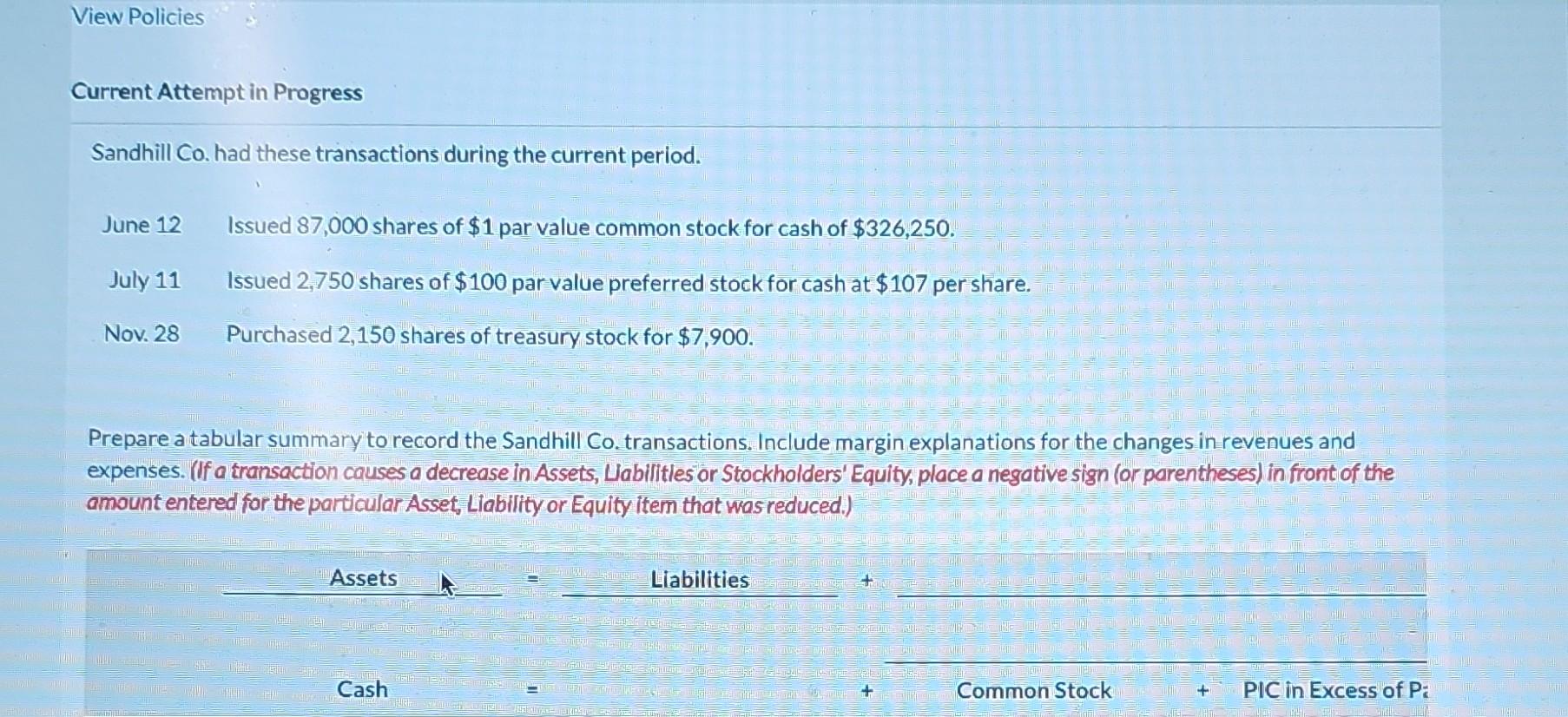 Solved Current Attempt In Progress Sandhill Co Had These Chegg