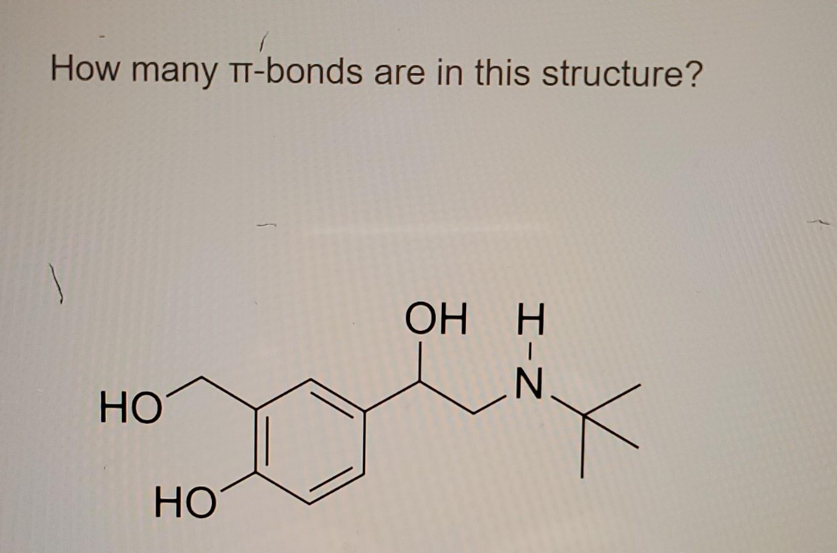 Solved How Many Pi Bonds Are In This Structure Chegg