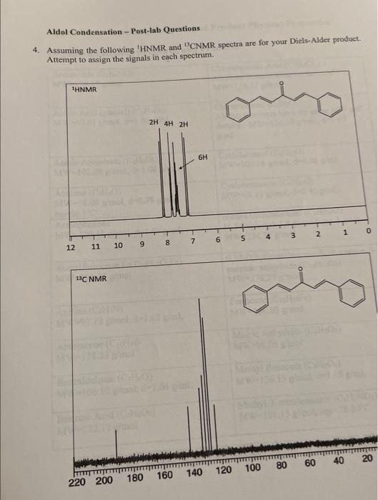 Solved Aldol Condensation Post Lab Questions Assuming Chegg