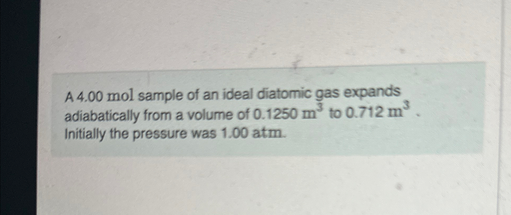 Solved A 4 00mol Sample Of An Ideal Diatomic Gas Expands Chegg