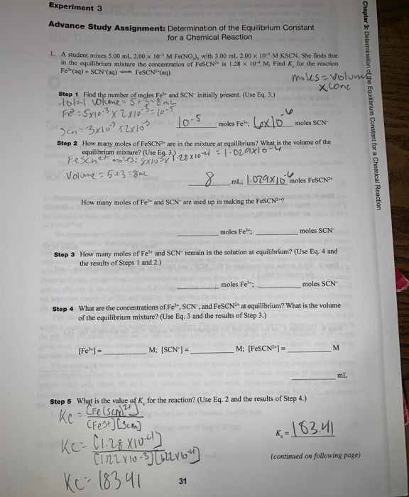 Solved Experiment 3 Advance Study Assignment Determination Chegg