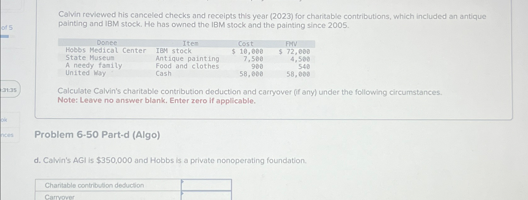 Solved Calvin Reviewed His Canceled Checks And Receipts This Chegg