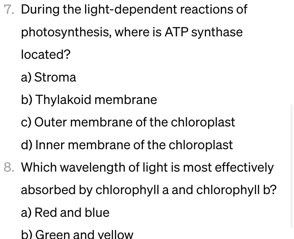 Solved During The Light Dependent Reactions Of Chegg