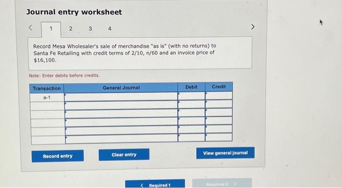 Solved Journal Entry Worksheet Record Payment By Santa Chegg