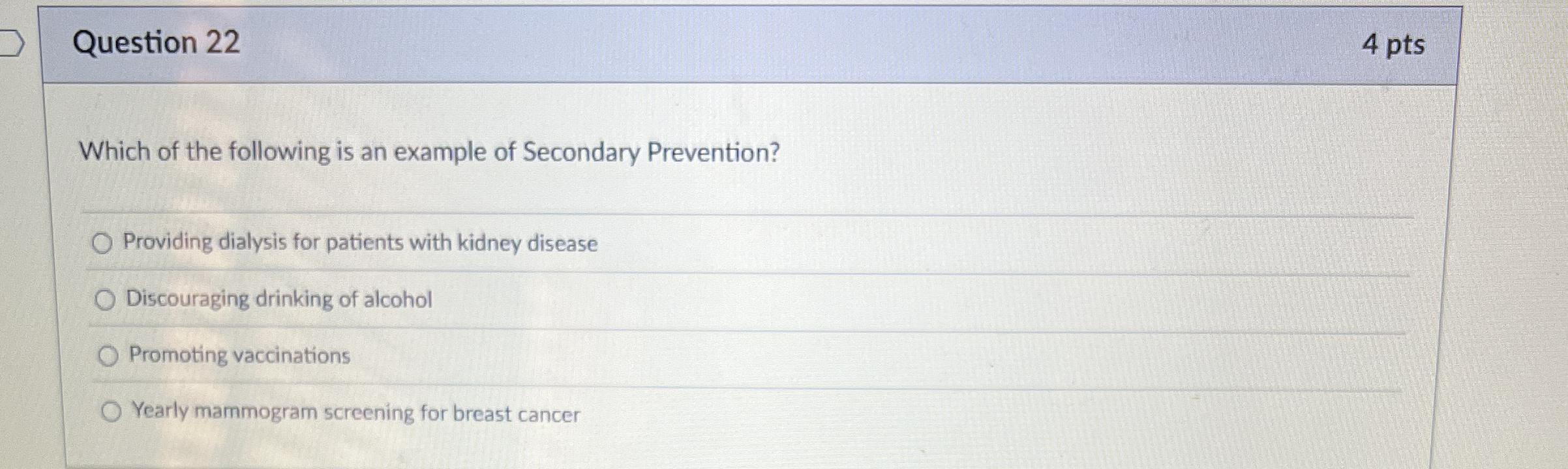 Solved Question Ptswhich Of The Following Is An Example Chegg