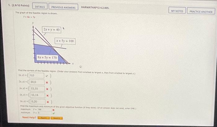 Solved Points Details Previous Answers Harmathap Chegg