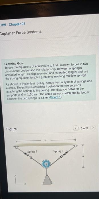 Solved HW Chapter 03 Coplanar Force Systems Learning Goal Chegg