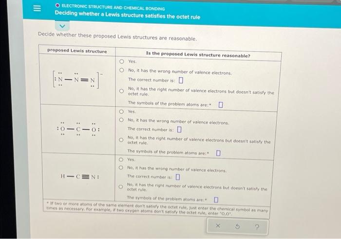 Solved III O ELECTRONIC STRUCTURE AND CHEMICAL BONDING Chegg