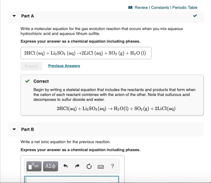 Solved Review Constants Periodic Table Part A Write A Chegg