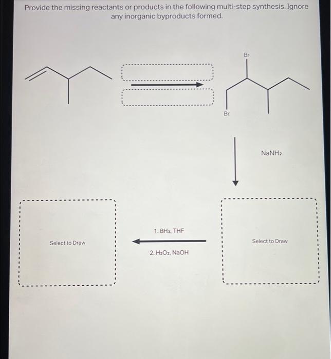 Solved Provide The Missing Reactants Or Products In The Chegg