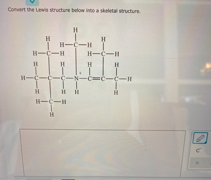 Solved Convert The Lewis Structure Below Into A Skeletal Chegg