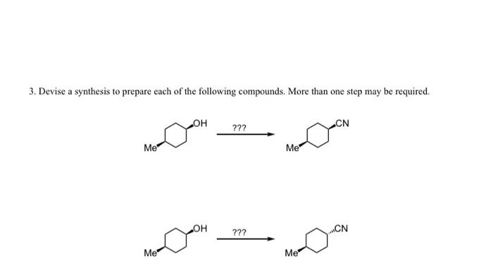 Solved Devise A Synthesis To Prepare Each Of The Chegg