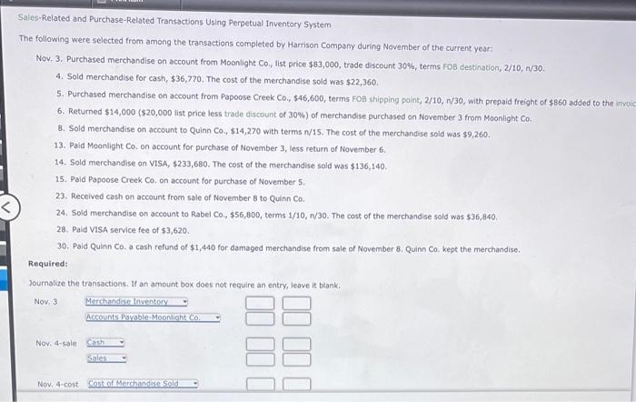 Solved Ales Related And Purchase Related Transactions Chegg