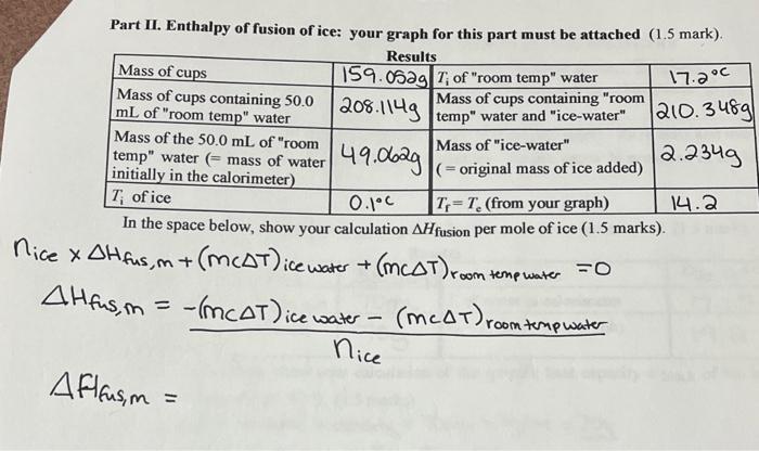 How To Determine Enthalpy Of Fusion From Phase Diagrams Enth