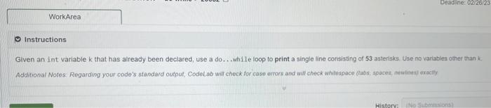 Solved Given An Int Variable K That Has Already Been Chegg