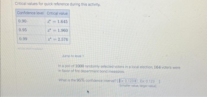 Solved Critical Values For Quick Reference During This Chegg