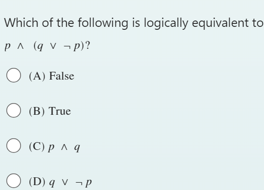 Solved Which Of The Following Is Logically Equivalent To Chegg