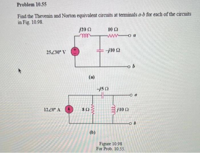 Solved Find The Thevenin And Norton Equivalent Circuits At Chegg