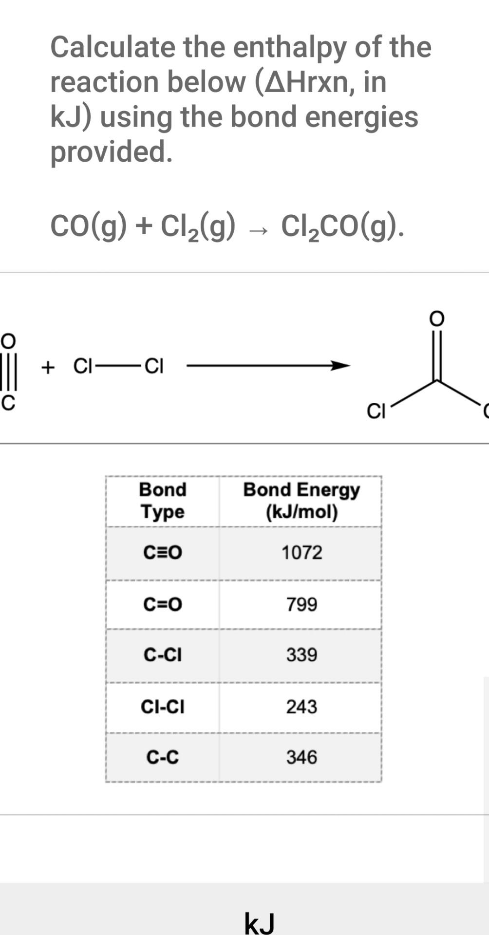 Solved Calculate The Enthalpy Of The Reaction Below Hrxn Chegg