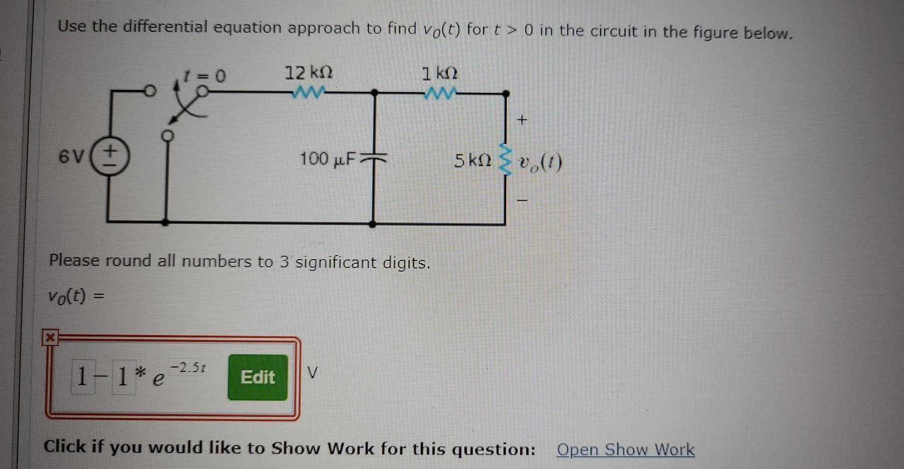 Solved Use The Differential Equation Approach To Find Volt Chegg