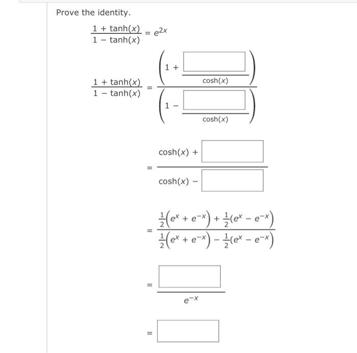 Solved Prove The Identity Chegg