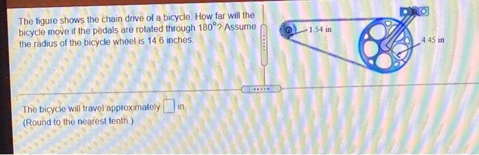 Solved DRO The Figure Shows The Chain Drive Of A Bicycle How Chegg