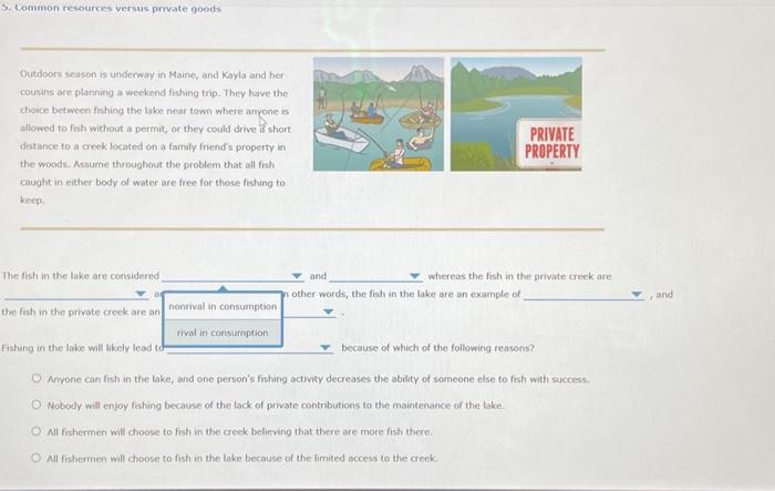 Solved S Common Resources Versus Private Gooids Outdoors Chegg