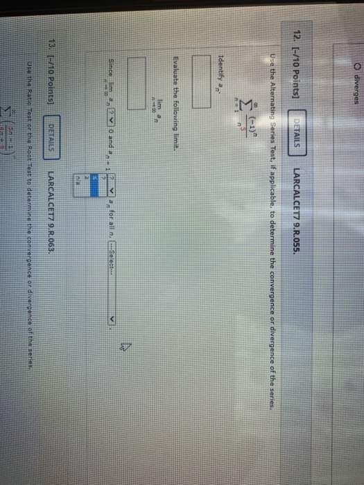 Solved 12 10 Points DETAILS LARCALCET7 9 R 055 Use The Chegg