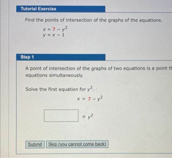 Solved Find The Points Of Intersection Of The Graphs Of The Chegg