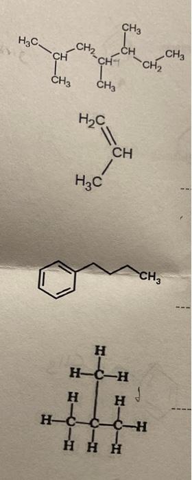 Solved Che Chg H C Ch Ch Hc Ch Ch Ch Ch Hc Ch H Ch Chegg