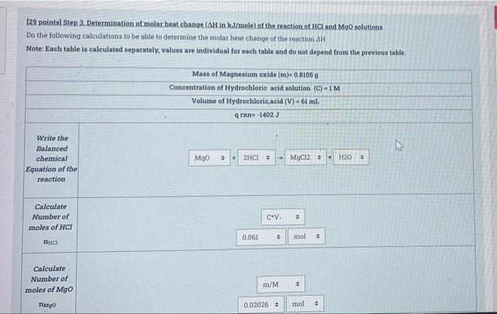 Solved Calculate Number Of Moles Of Mgcl Formed Produced Chegg