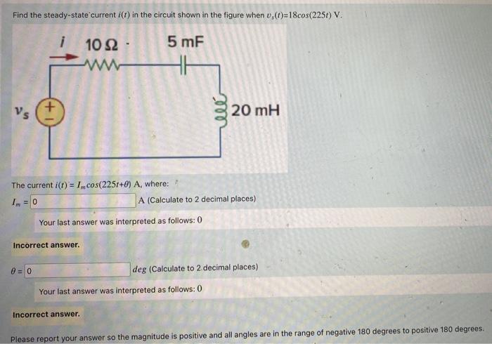 Solved Find The Steady State Current I T In The Circuit Chegg