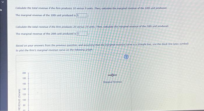 Solved Calaulate The Total Revenue If The Firm Produces Chegg