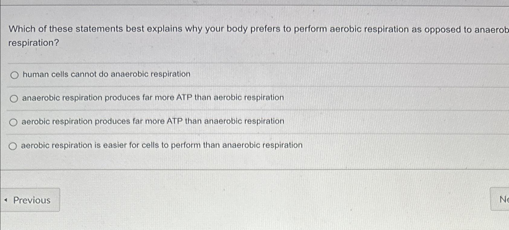 Solved Which Of These Statements Best Explains Why Your Body Chegg