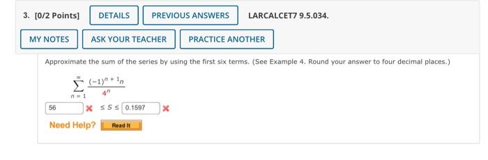 Solved Points Details Previous Answers Larcalcet Chegg