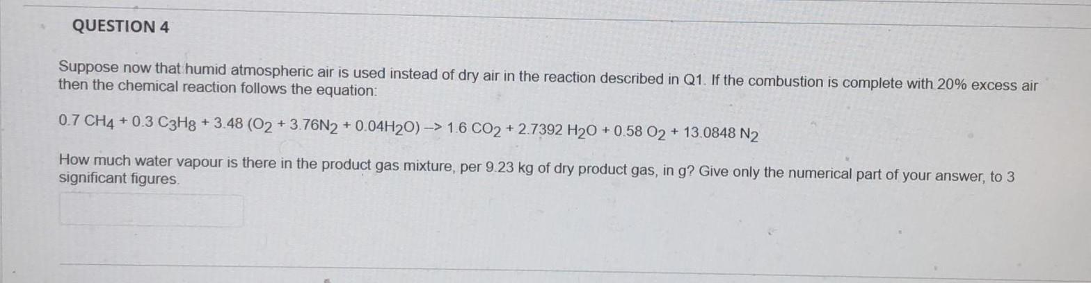 Solved Suppose Now That Humid Atmospheric Air Is Used Chegg