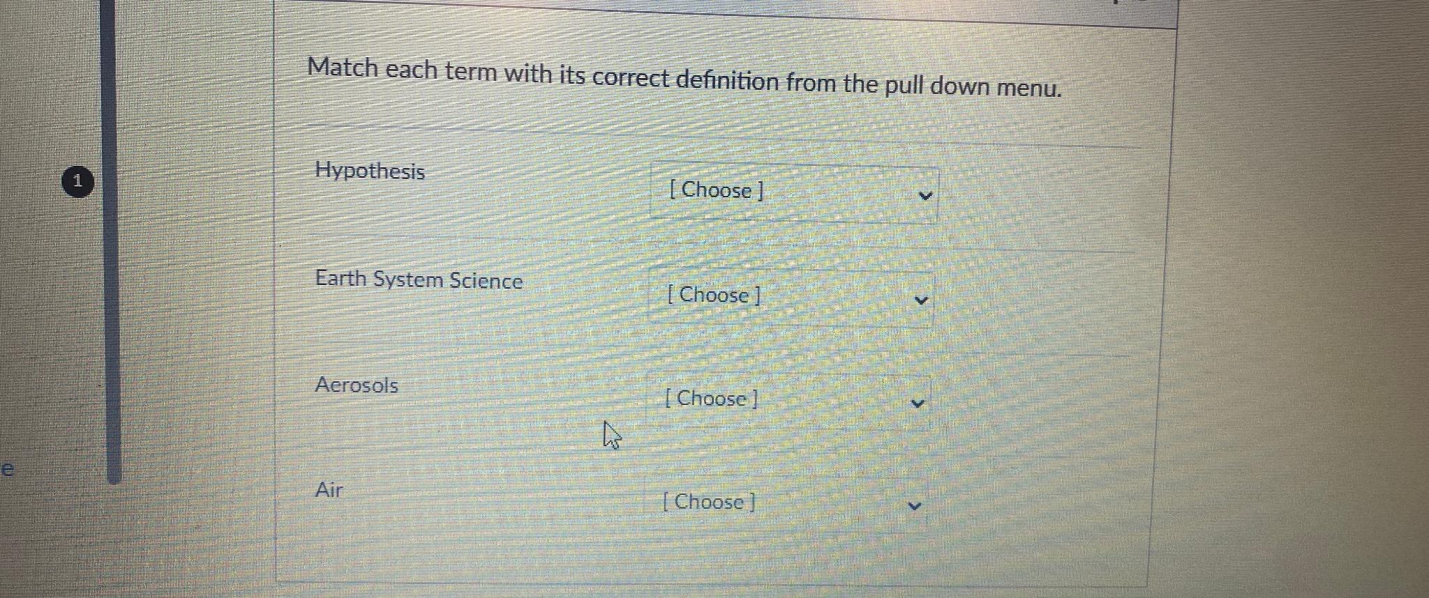 Solved Match Each Term With Its Correct Definition From The Chegg